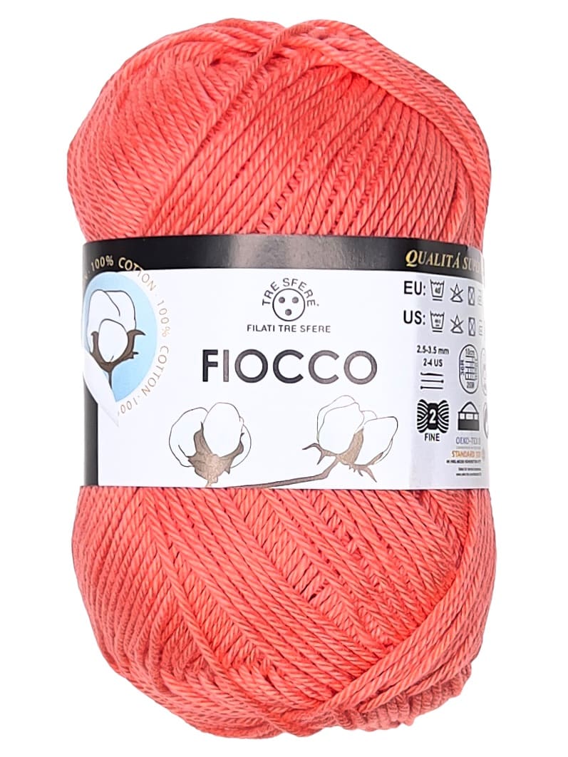 Fiocco Baumwollgarn Koralle 7320